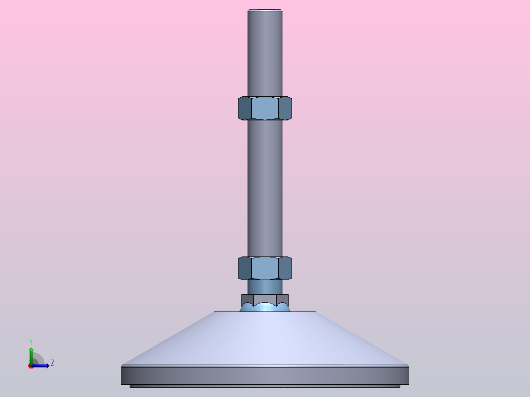 PASF球头支脚[PASF99-12-130]左视图