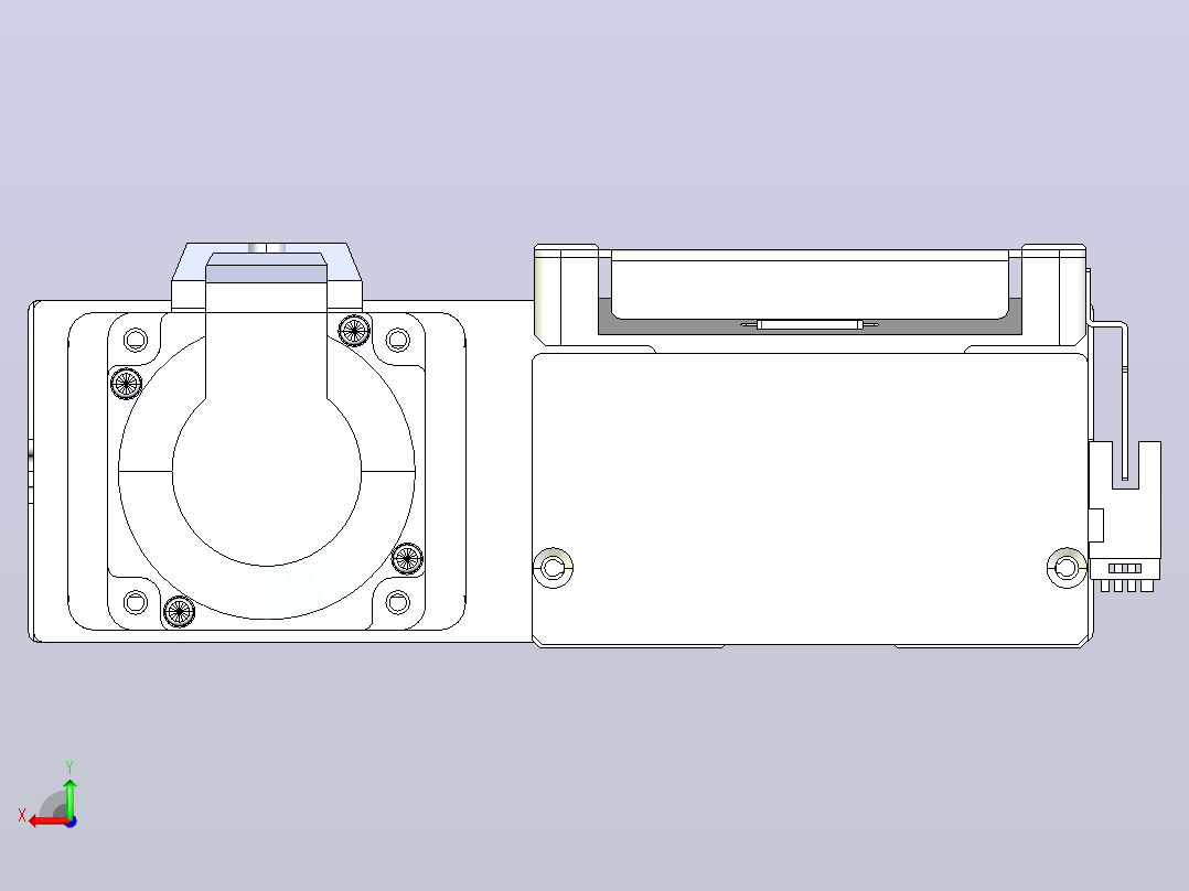 滚珠丝杠直线轴带导轨全封闭TPA-HCR-105D-1610C-L150-MR-Y-P40-N3后视图