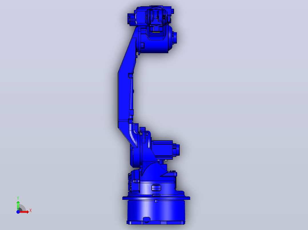 安川HP20D-6 安川工业机器人3D模型前视图