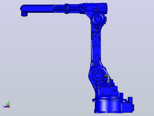 安川HP20D-6 安川工业机器人3D模型右视缩略图