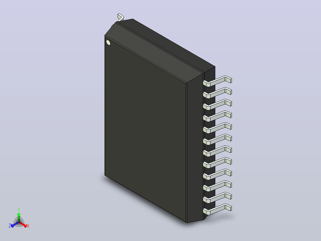 106x SOIC 封装（小外形集成电路）SOIC127P1420X370-24N主视图