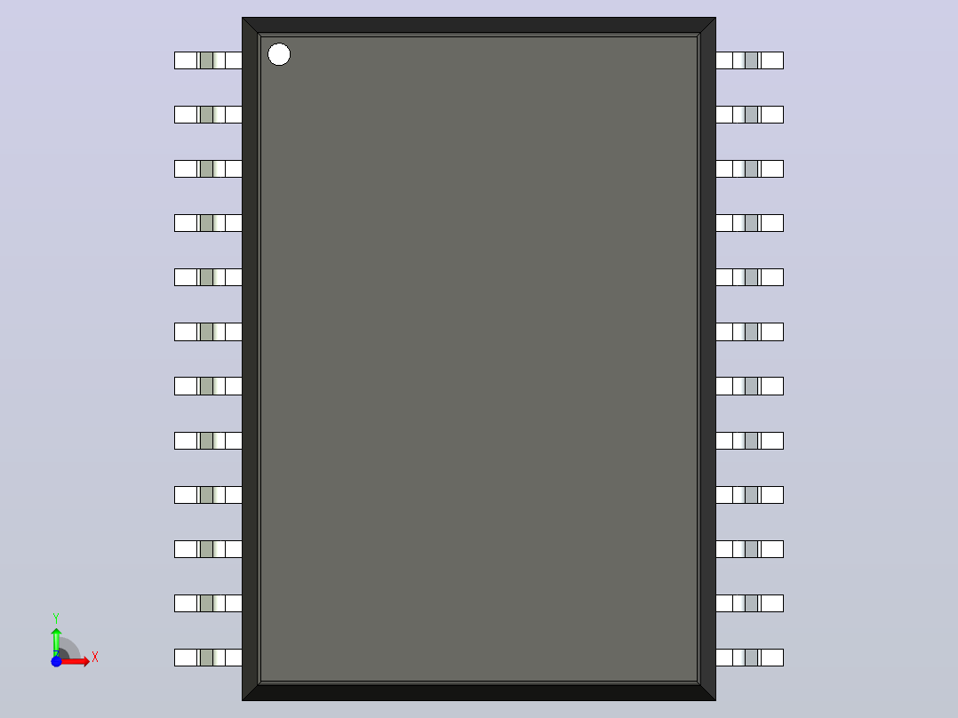 106x SOIC 封装（小外形集成电路）SOIC127P1420X370-24N前视图