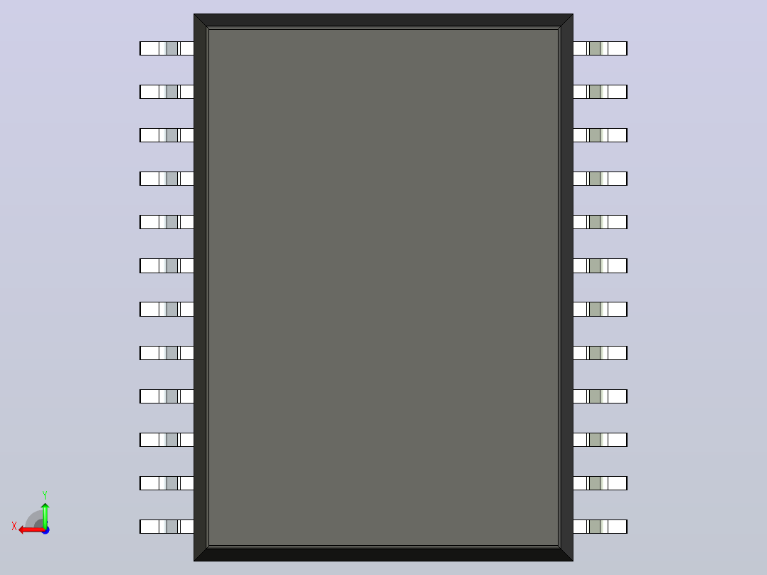 106x SOIC 封装（小外形集成电路）SOIC127P1420X370-24N后视图