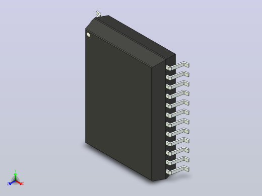 106x SOIC 封装（小外形集成电路）SOIC127P1420X370-24N正等轴测缩略图