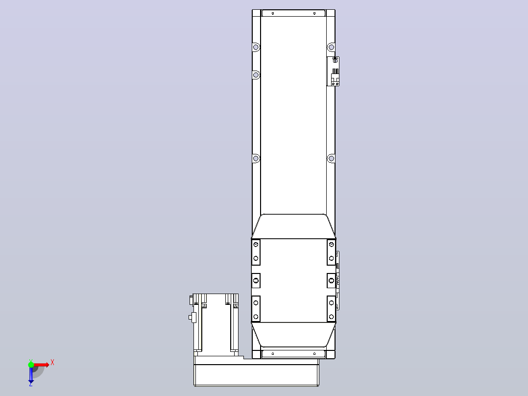 滚珠丝杠直线轴内置导轨TPA-GCR-150-2010C-L350-MR-M75-N3俯视图