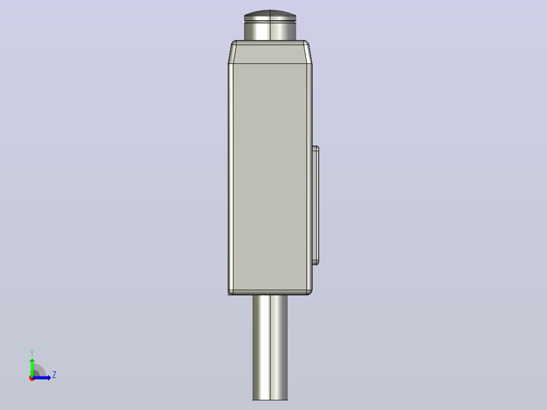 行程开关传感器TZ-3101左视图