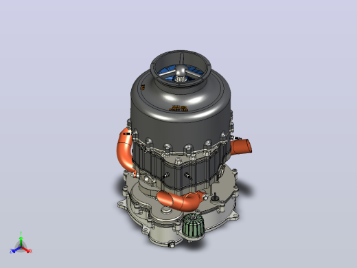 6.0L二冲程转子引擎3D图纸三维模型
