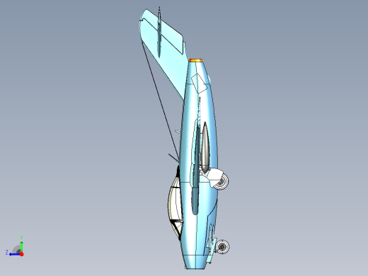 米格15战斗机CATIA V5 r21模型右视缩略图