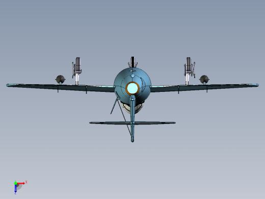 米格15战斗机CATIA V5 r21模型俯视缩略图