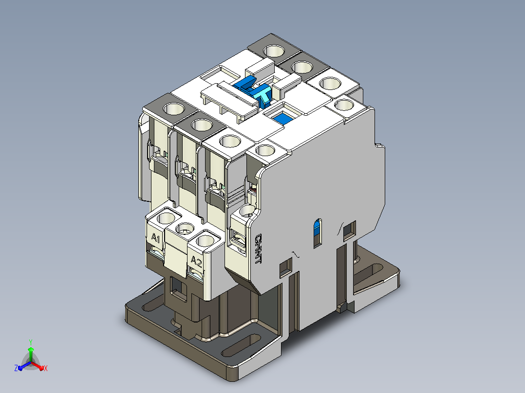 NC5-2511～3811交流接触器三维模型202204主视图