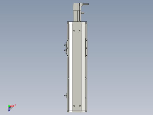 SYS12-BC-200-100W滚珠花健、支撑座、滚珠丝杠、交叉导轨、直线模组.STEP俯视缩略图