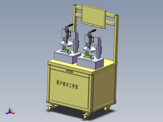 手动气密性测试夹具sw18可编辑