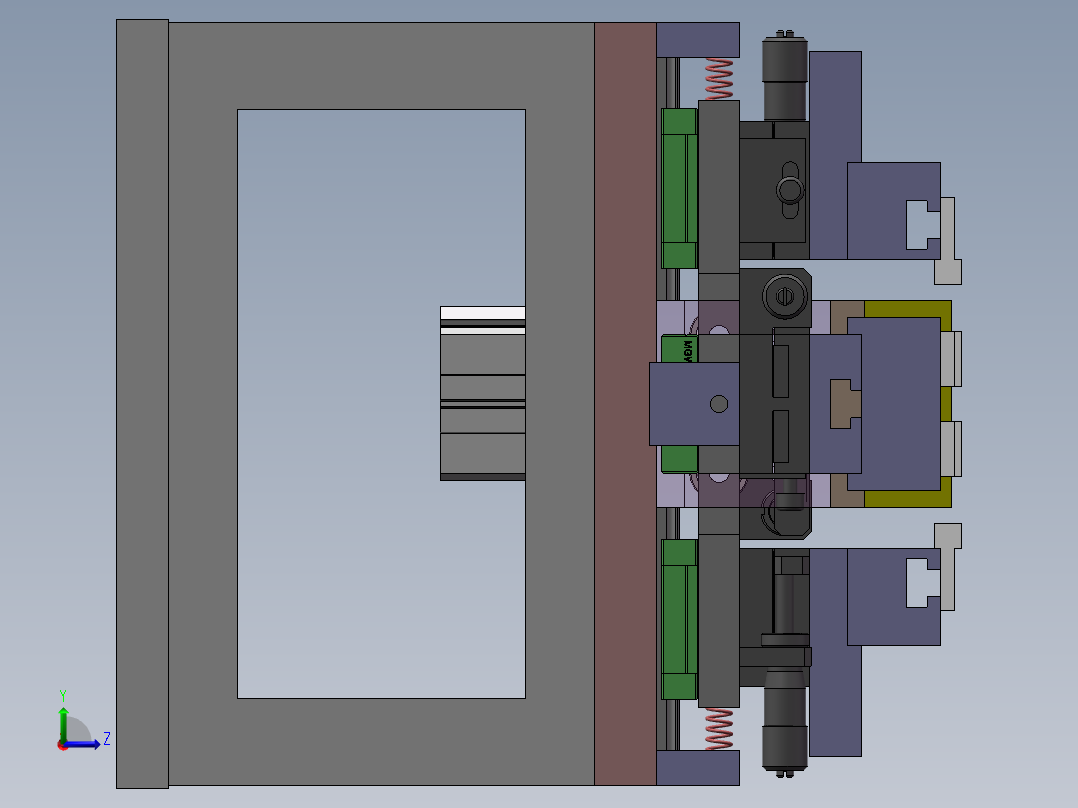 校正机构夹具sw18可编辑左视图