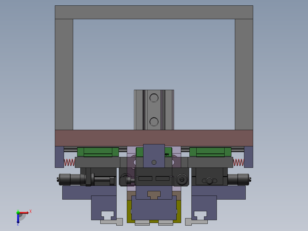 校正机构夹具sw18可编辑俯视图