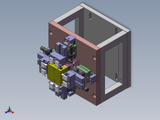 校正机构夹具sw18可编辑正等轴测缩略图