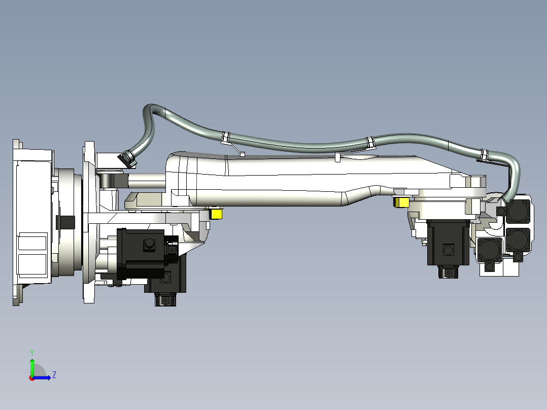 那智机器人nachi sra166 166kg 6axis industrial robot左视图