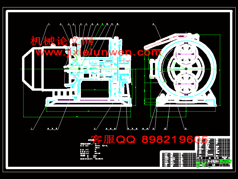j70电动驱动钻机绞车设计(sw10+说明书+cad)