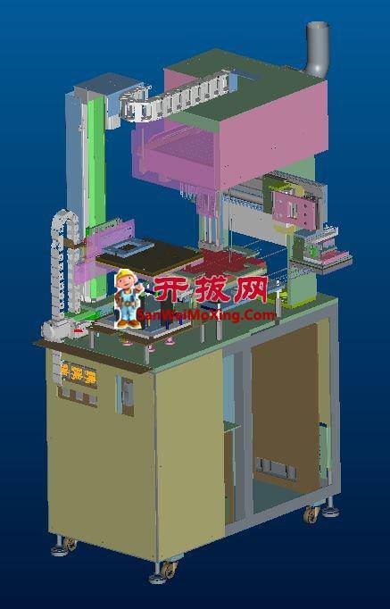 多层陶瓷电容预热清扫机2DCAD+BOM清单proe4.0 可编辑缩略图