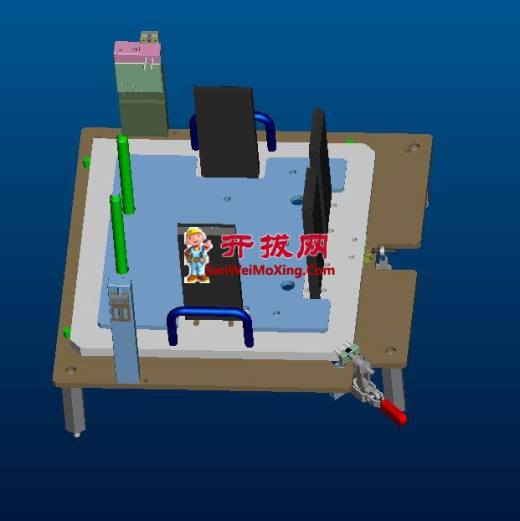 多层陶瓷电容预热清扫机2DCAD+BOM清单proe4.0 可编辑缩略图