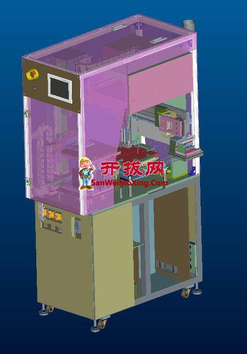多层陶瓷电容预热清扫机2DCAD+BOM清单proe4.0 可编辑缩略图
