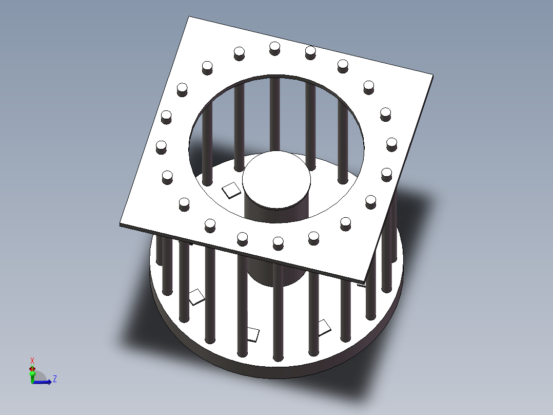 接力器基础板装配 