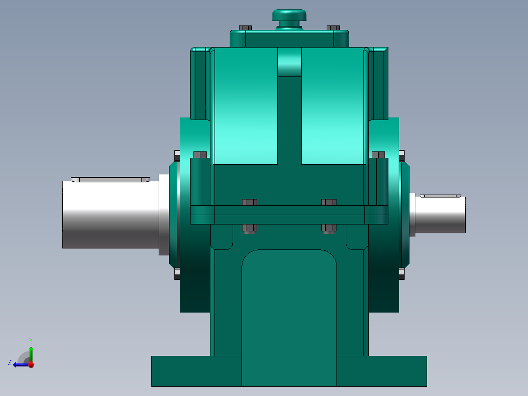 ZLY型硬齿面圆柱齿轮减速器右视图