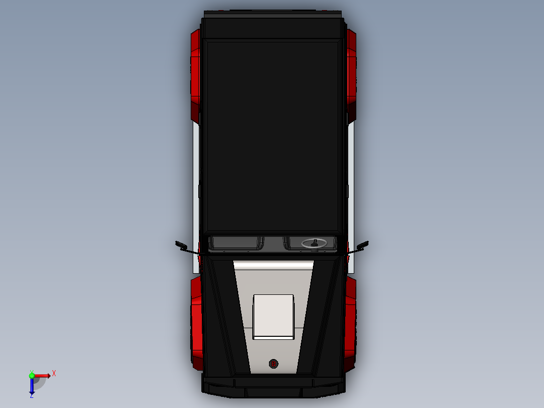 6.奔驰G级SUV俯视图