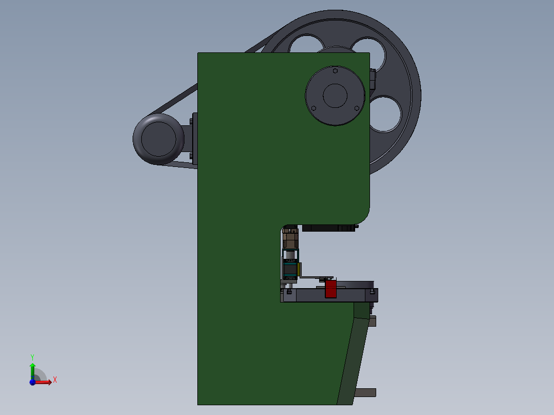 冲床自动送料系统3D图纸 T413前视图