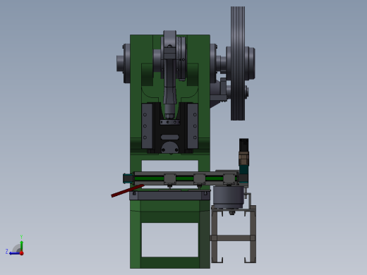 冲床自动送料系统3D图纸 T413右视缩略图