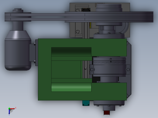 冲床自动送料系统3D图纸 T413俯视缩略图