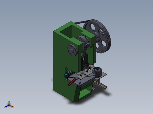 冲床自动送料系统3D图纸 T413正等轴测缩略图