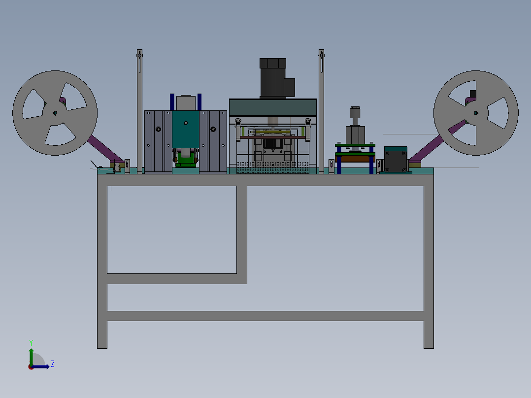 T77 移印包装机左视图