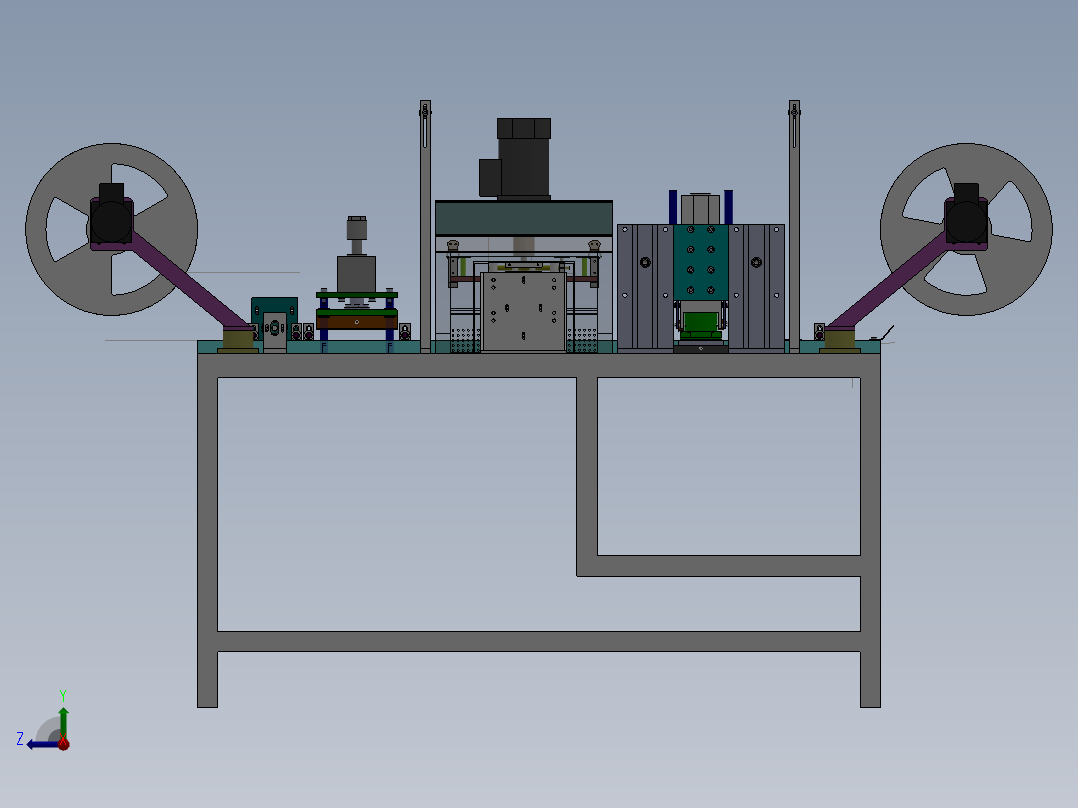 T77 移印包装机右视图