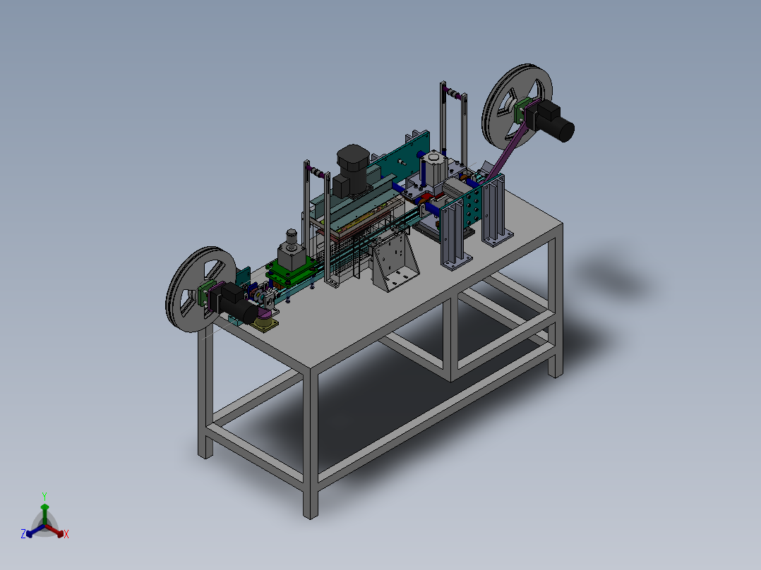 T77 移印包装机正等轴测图
