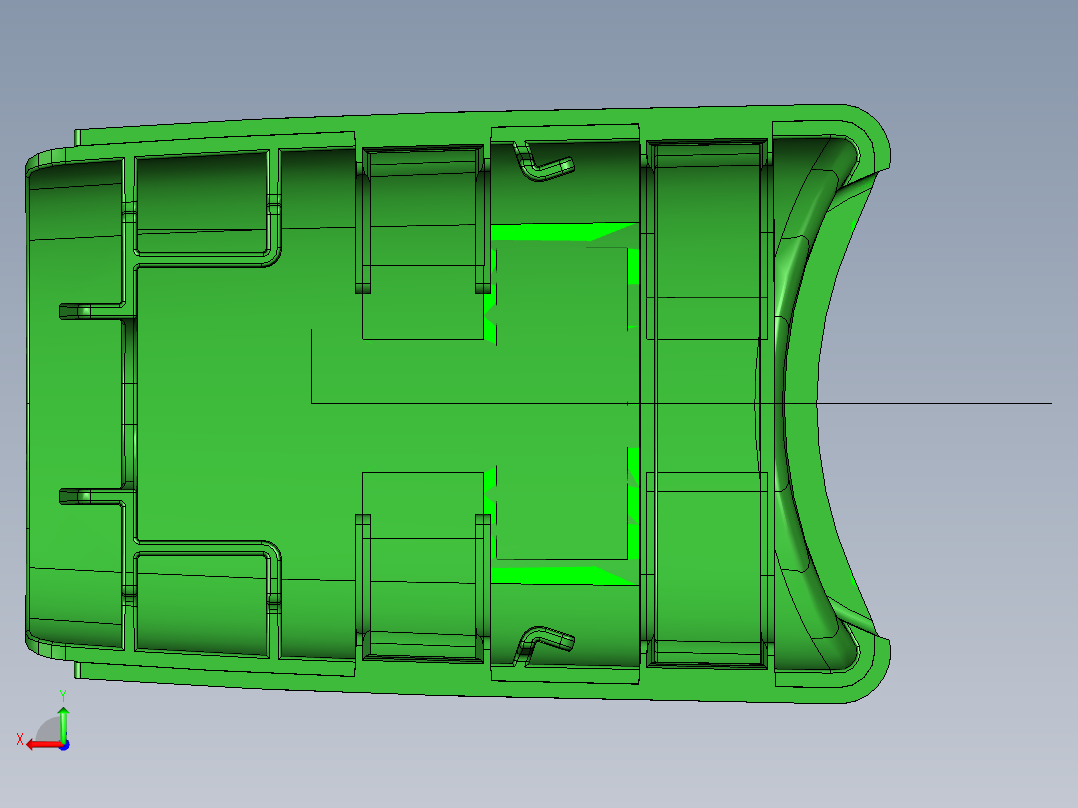 半自动手贴标机后视图
