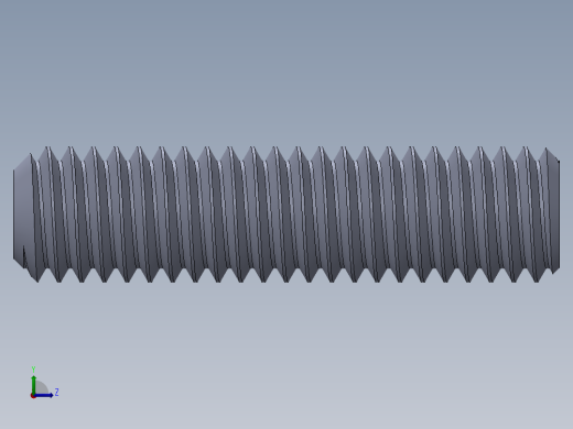 UNC 平头紧定螺钉-UNC SET SCREW 0.375 x1.500.SLDPRT左视缩略图