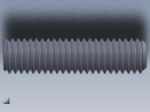 UNC 平头紧定螺钉-UNC SET SCREW 0.375 x1.500.SLDPRT右视缩略图