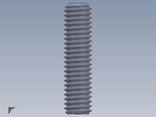 UNC 平头紧定螺钉-UNC SET SCREW 0.375 x1.500.SLDPRT俯视缩略图