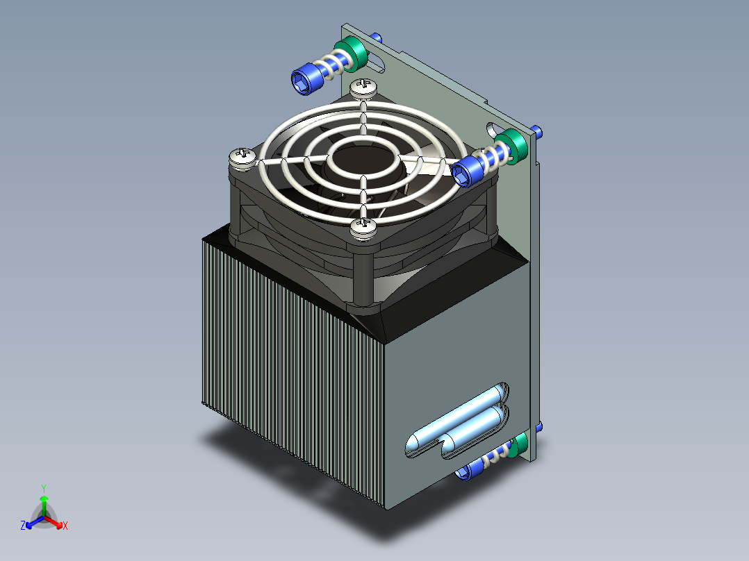 CPU主动散热器超微+SNK-P0063AP4