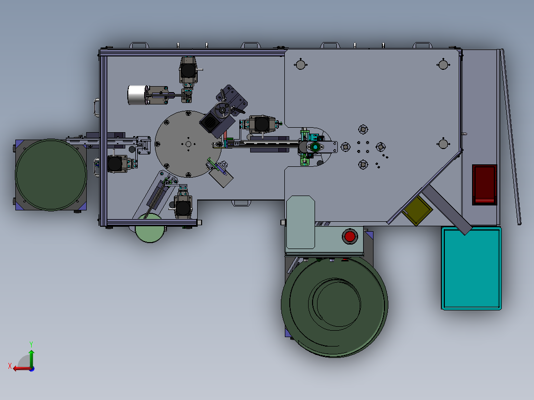 一款日本装配机后视图