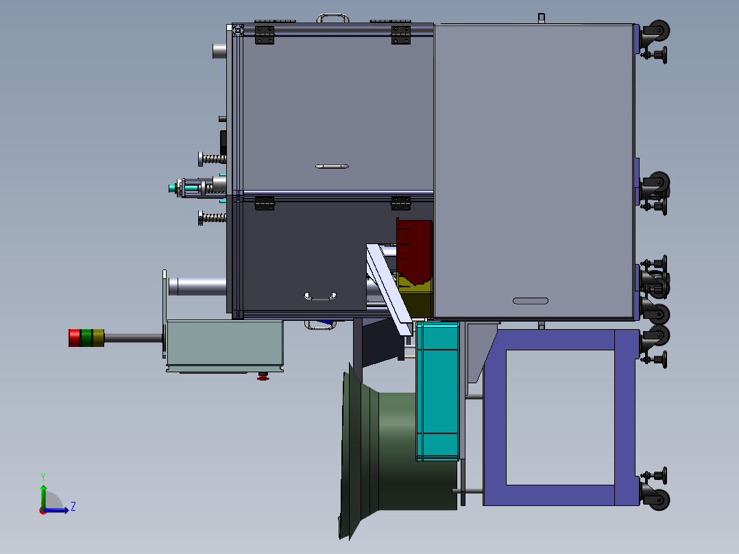 一款日本装配机左视图