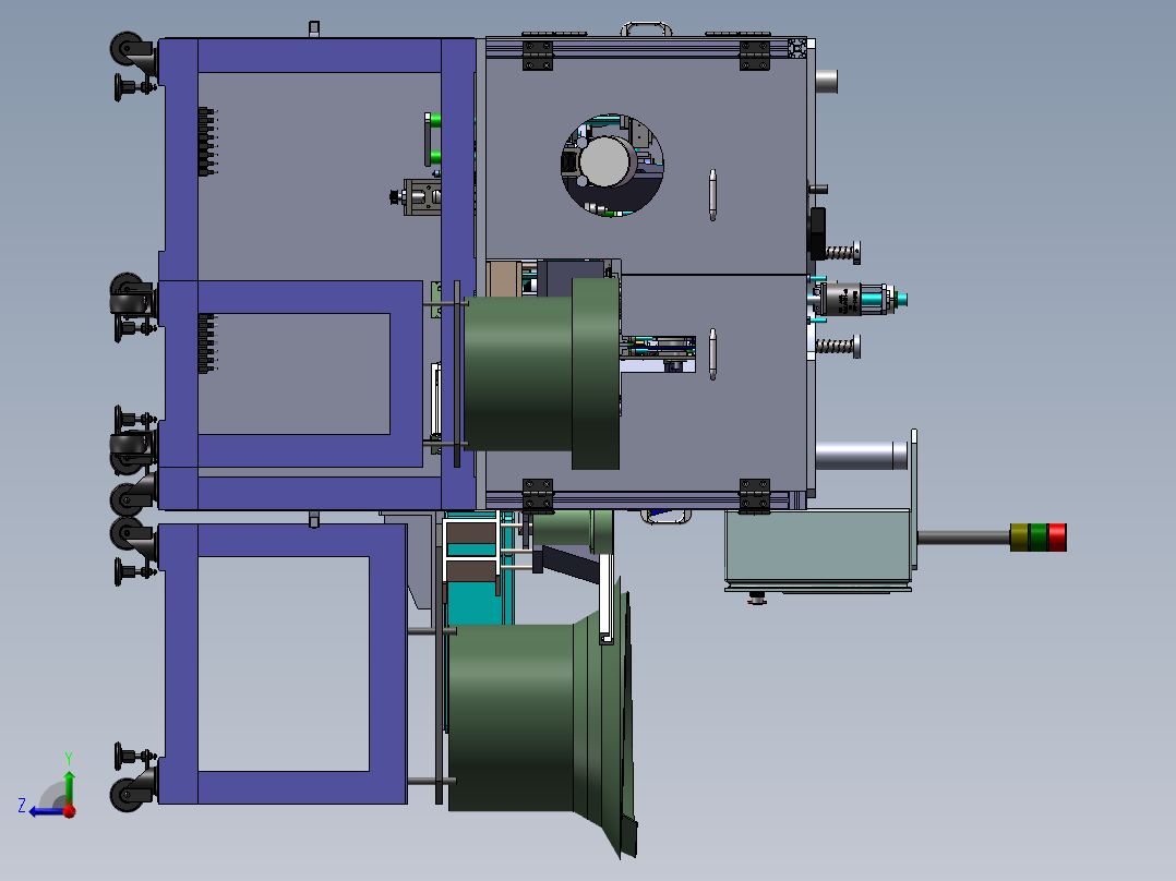 一款日本装配机右视图