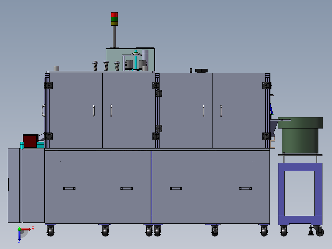 一款日本装配机俯视图
