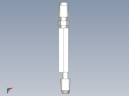 鏈條螺絲(Double End)CBD1-3D多系列多零件图纸模型俯视缩略图