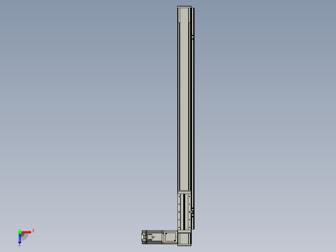 欧规系列-LB8-L150-S1000-BR-ZP75-C3俯视图