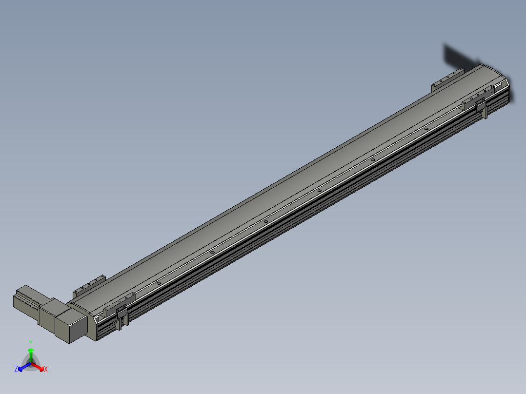 直线模组WG-LHB12-S1300-R(B)设计图纸主视图