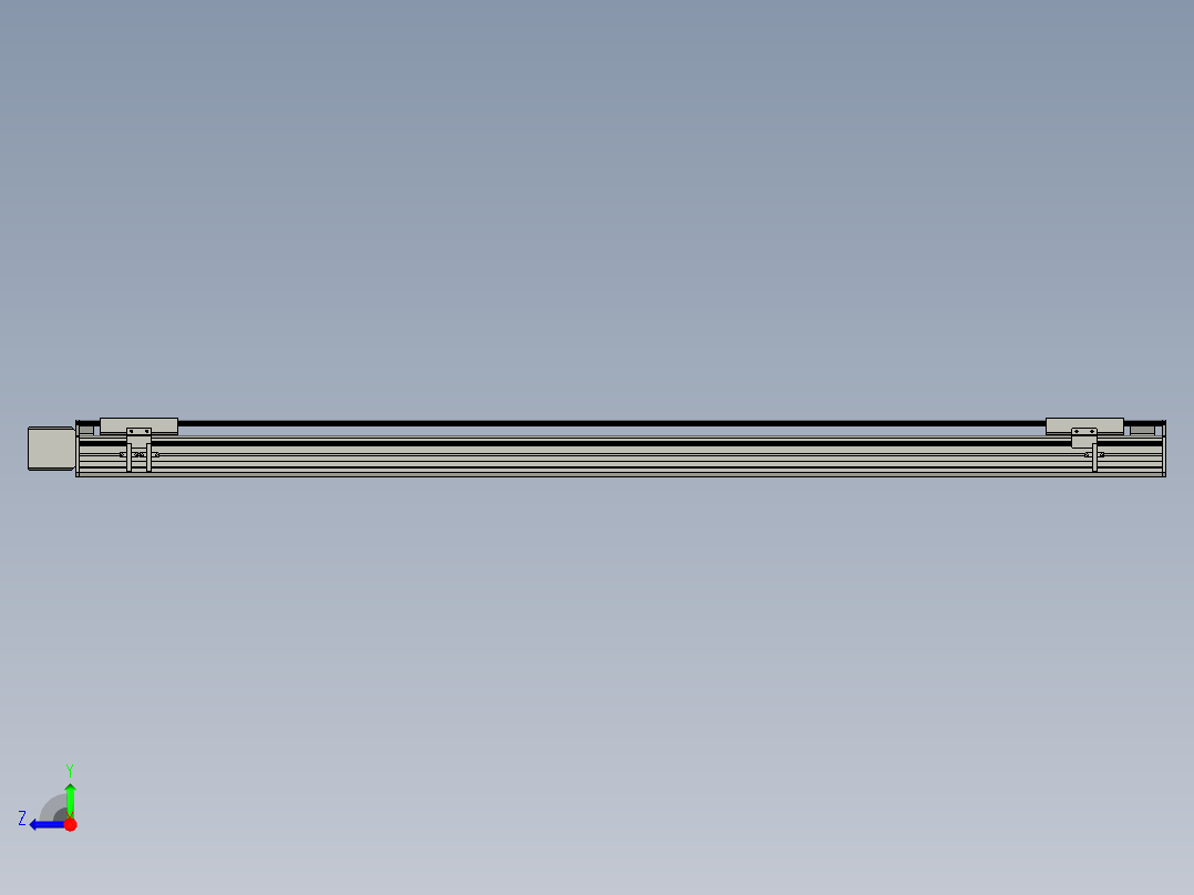 直线模组WG-LHB12-S1300-R(B)设计图纸右视图