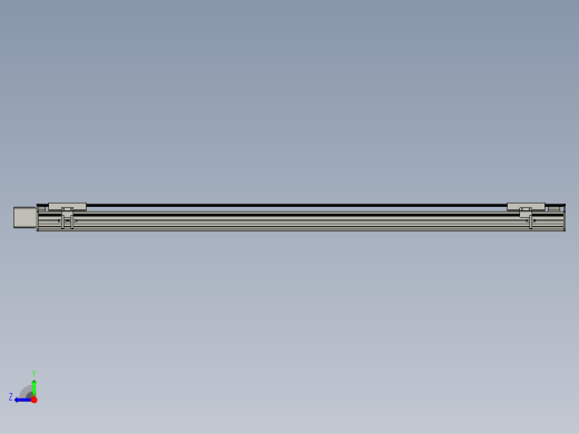 直线模组WG-LHB12-S1300-R(B)设计图纸右视缩略图