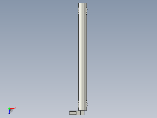 直线模组WG-LHB12-S1300-R(B)设计图纸俯视缩略图