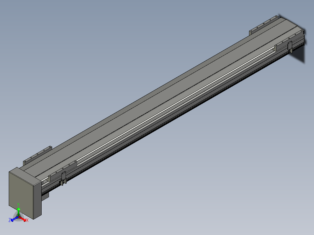直线模组LHA21-S1900-D设计图纸主视图